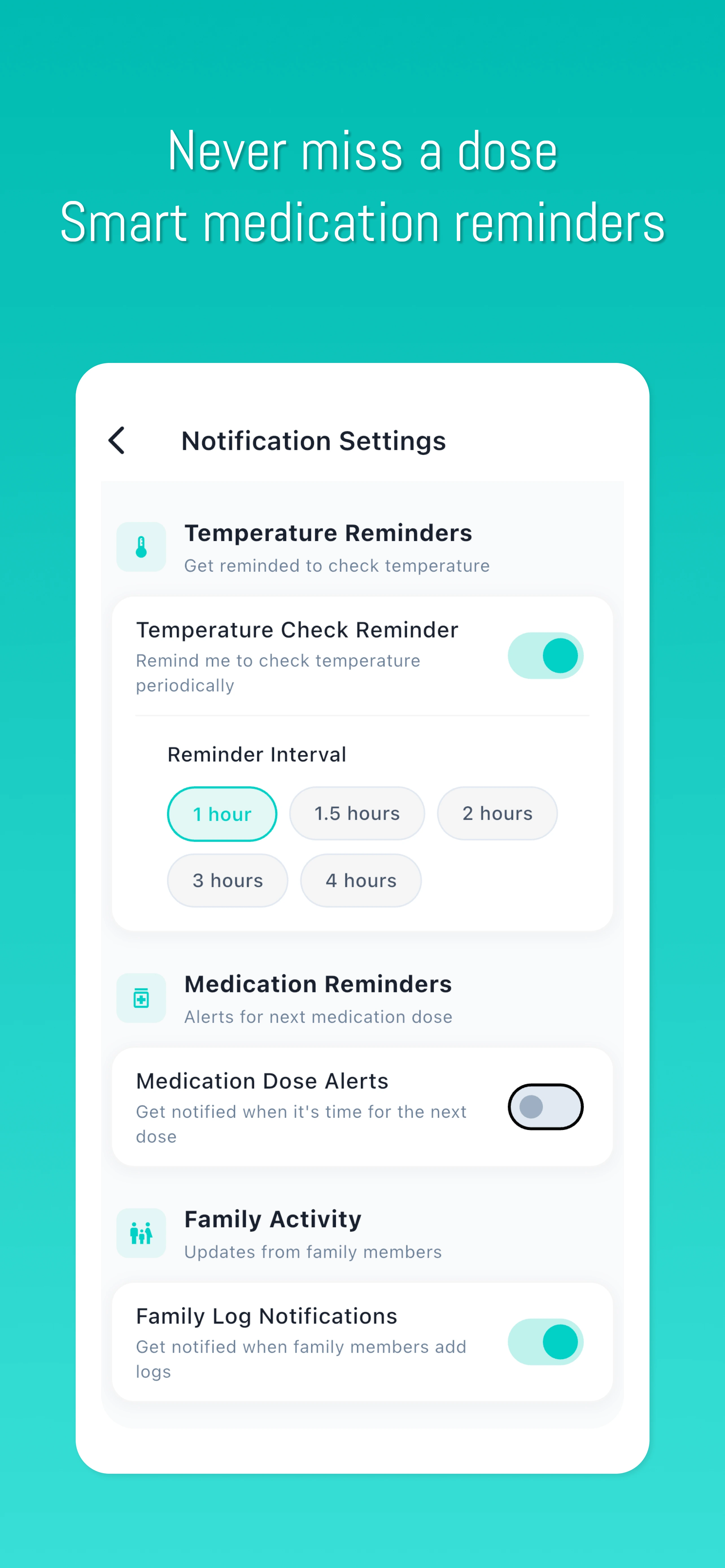 Tempy — Smart medication reminders and notification settings